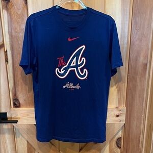 Nike Men's Dark Blue Team Logo T-Shirt